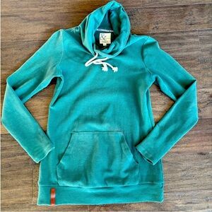 Ampersand Avenue green cowl neck sweatshirt